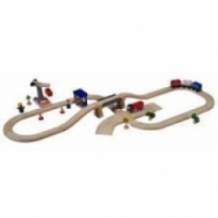 Plan Toys Железнодорожная и автотранспортная система (6214)