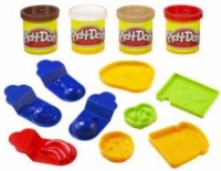 Play Doh Набор пластилина в ведёрке (4 банки, 9 формочек) 23413