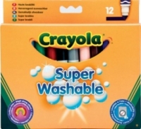 Crayola Смываемые фломастеры в универсальной упаковке, 12 штук (арт.8329)