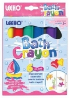Leeho Мелки Bath-Crayon для ванны, 6 цветов