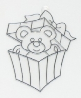 Leeho Трафарет витражный малый S Bear Мишка в коробке  3  Артикул: S Bea