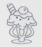 Leeho Трафарет витражный малый S Ice Cream Мороженое (10/240/960). Артикул: S Ice Cream. Код товара: 139163